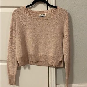 Pink, sparkly sweater.